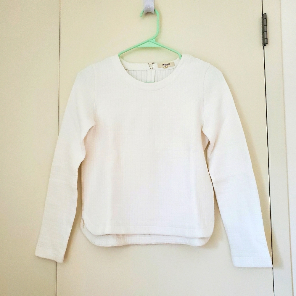 Madewell Jacquard Grid Top